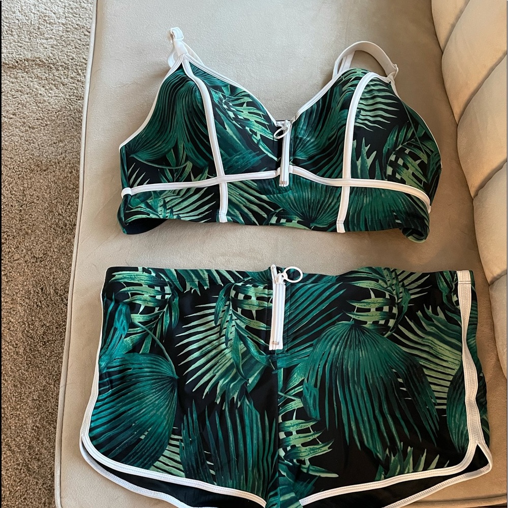 Plus size two-piece swimsuit